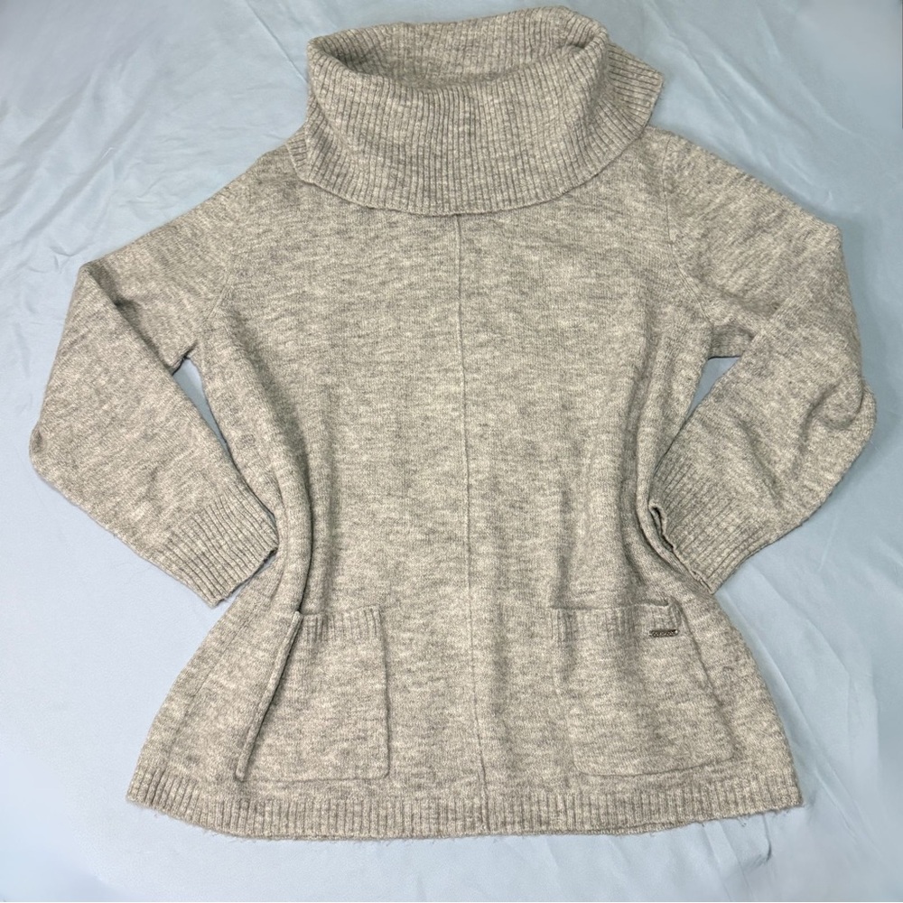 Calvin Klein Heather Gray Cowl Neck Sweater